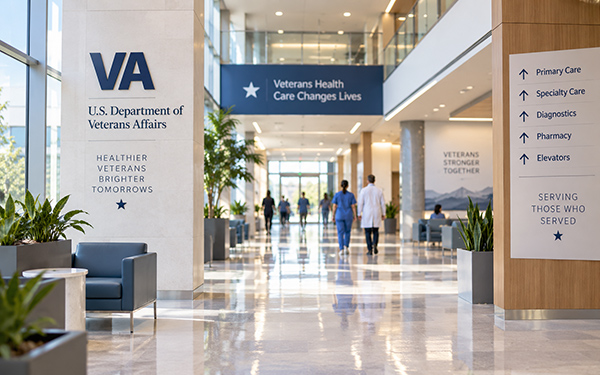 VA medical center interior